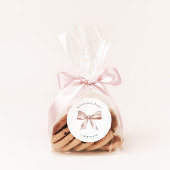 Babyaufkleber mit rosa Unterlage Runder Aufkleber