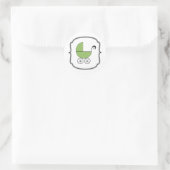 Babyaufkleber Runder Aufkleber (Tasche)