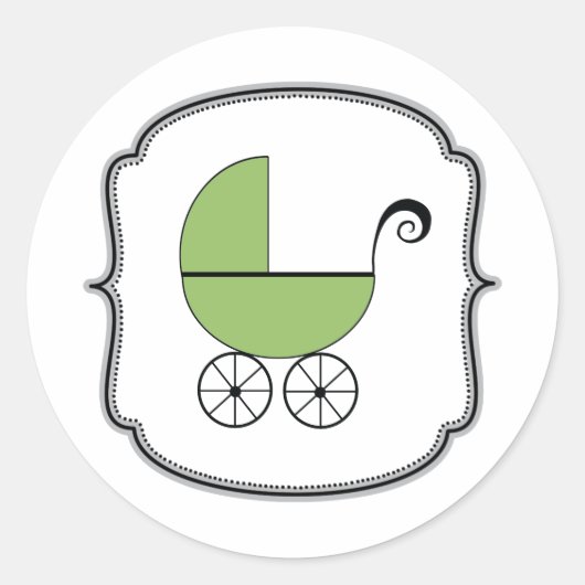Babyaufkleber Runder Aufkleber (Vorderseite)