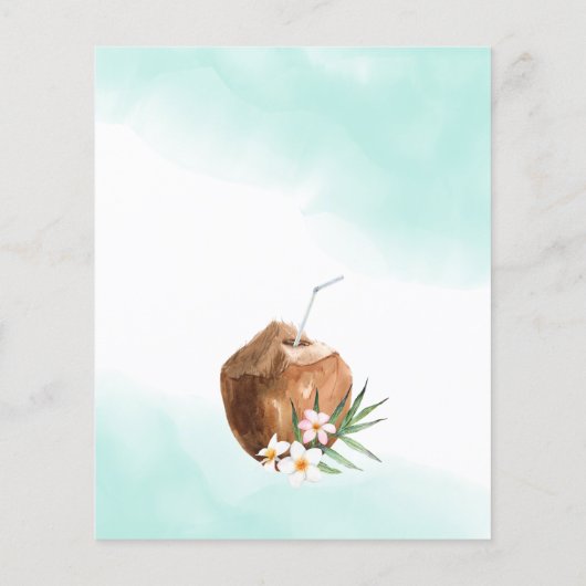 Babyausstattung mit Surfbrett und Babydusche (Rückseite)