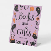 Babybäckerei Halloween Baby Shower Books & Gifts Sockelschild (Vorderseite)