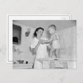 Babybad, 1937 postkarte (Vorne/Hinten)