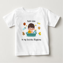 Babybaderzeit mit Spielzeug Baby T-shirt