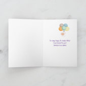 Babyballon in Wolken Ankündigung (Innenseite)