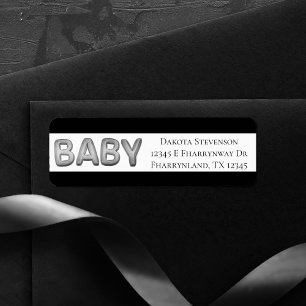 Babyballon   Unisex Zilveren Douche of Reveal