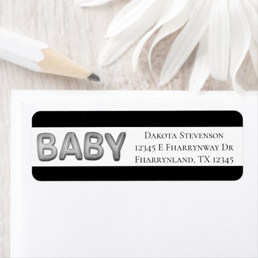 Babyballon | Unisex Zilveren Douche of Reveal (Insitu)