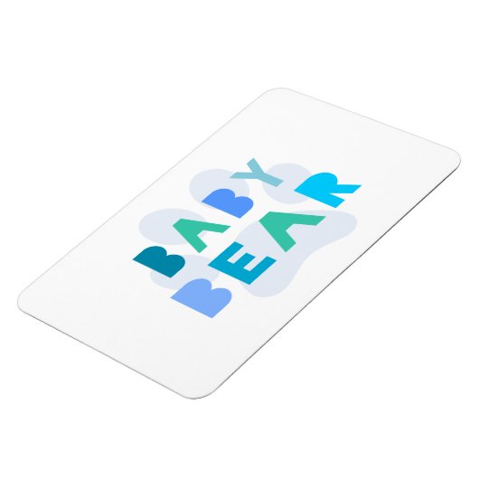 Babybär - blau magnet (Linke Seite)