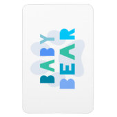 Babybär - blau magnet (Vertikal)