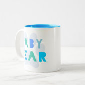 Babybär - Blau Zweifarbige Tasse (Vorderseite Links)