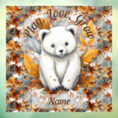 Babybär Herbst Fensteraufkleber (Blatt 3)