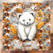 Babybär Herbst Fensteraufkleber (Blatt 2)