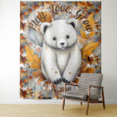 Babybär Herbst Wandteppich (Beispiel)