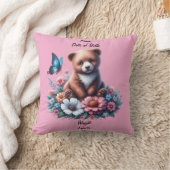 Babybär mit Blume Kissen (Decke)