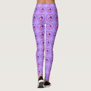 Babybär mit Herz-Geschenk-Leggings Leggings