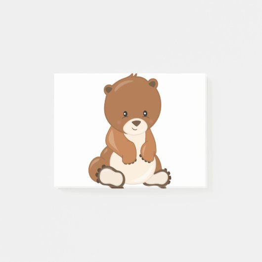 Babybär Post-it Klebezettel (Vorderseite)