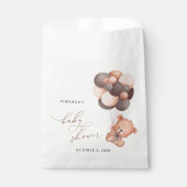 Babybär, Teddybär, Braunbälle, Babydusche Geschenktütchen (Vorderseite)