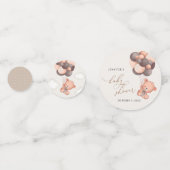 Babybär, Teddybär, Braunbälle, Babydusche Konfetti (Vorderseiten)