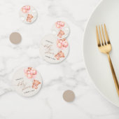 Babybär, Teddybär, rosa Balloons, Babydusche Konfetti (Gruppe)