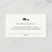 Babybärchen mit Karierten Windeln Umschließung Begleitkarte (Vorderseite)