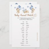 Babybärendusche Baby Animal Match (Vorne/Hinten)