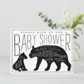 Babybärendusche Einladung (Stehend Vorderseite)