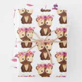 Babybärenverpackungspapier Set 3 Geschenkpapier Set (Beispiel)