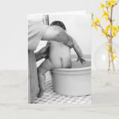 Babybath-Karten Karte (Gelbe Blume)