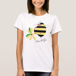 Babybauch Gelbe Blumen - Mom to Bee mit Brille T-Shirt