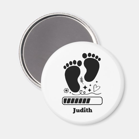 Babybeladung Magnet (Vorderseite/Rückseite)