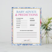 Babyberatung und -vorhersagen [Aquarellfarben] Briefbogen (Stehend Vorderseite)