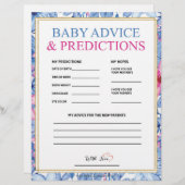 Babyberatung und -vorhersagen [Aquarellfarben] Briefbogen (Vorne/Hinten)