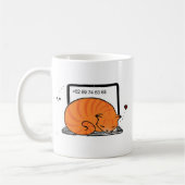 Babybett für Laptops (Orange Tabby) Kaffeetasse (Links)