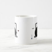 Babybett für Laptops (Tuxedo - Schwarz und Weiß) Kaffeetasse (Mittel)