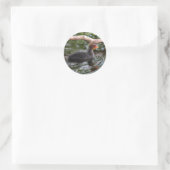 Babybett Runder Aufkleber (Tasche)