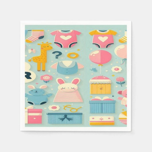 Babybett Serviette (Vorderseite)