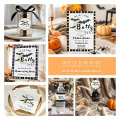 Babybett und Mond Halloween-Babydusche Serviette