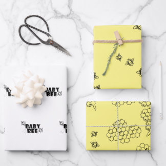 Babybeutelpapier mit einem Set von 3 Geschenkpapier Set