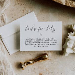 Babybibliothek, Bücher für Babybetten Begleitkarte