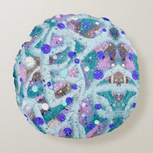 Babybläschen Rundes Kissen (Vorderseite)