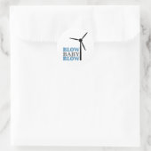 Babybläschen (Windenergie) Runder Aufkleber (Tasche)