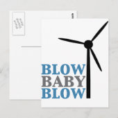 Babyblase (Windenergie) Postkarte (Vorne/Hinten)