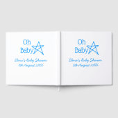 Babyblau-Babydusche - Name der Vergangenheit Gästebuch (Voll)