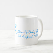 Babyblau-Babydusche - Name der Vergangenheit Kaffeetasse (VorderseiteRechts)