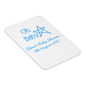 Babyblau-Babydusche - Name der Vergangenheit Magnet (Rechte Seite)