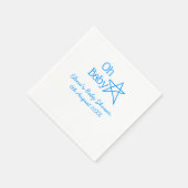 Babyblau-Babydusche - Name der Vergangenheit Serviette (Ecke)