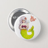 Babyblau Button (Vorne & Hinten)