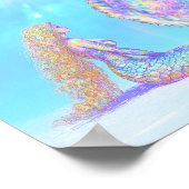 Babyblau | Drucken, Werteplakatpapier (Matte) Poster (Ecke)