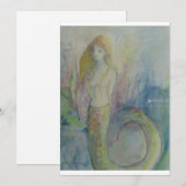 Babyblau Feiertagskarte (Vorne/Hinten)