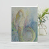 Babyblau Feiertagskarte (Stehend Vorderseite)