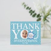 Babyblau | Funny Danke Karte (Stehend Vorderseite)